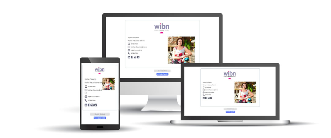 web go cards digital business cards example